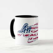 America 250 Flag Script Semiquincentennial Design マグカップ (正面左)