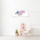 America 250 Flag Script Semiquincentennial Design 横断幕 (インサイチュ)