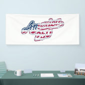 America 250 Flag Script Semiquincentennial Design 横断幕 (トレードショー)