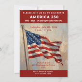 AMERICA 250 July 4th Party  招待状 (正面)
