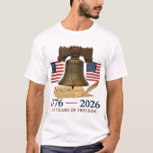 America 250 Liberty Bell Unisex Tシャツ (正面)