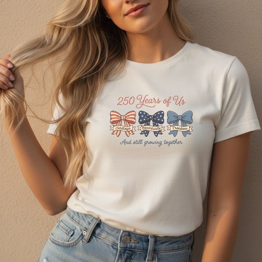 America 250 Patriotic Bow トライブレンドＴシャツ