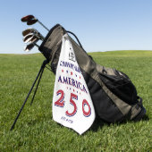 America 250 Patriotic Corporate Logo 2026 Golfer ゴルフタオル (グリーン)