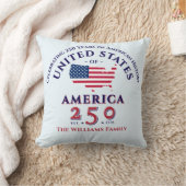 America 250 Patriotic family Photo Keepsake Gift  クッション (ブランケット)
