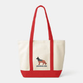 America 250 Patriotic German Shepherd Dog トートバッグ (裏面)