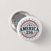 America 250 Patriotic Vintage Badge 缶バッジ (正面&裏面)