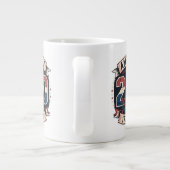 America 250 Patriotic Vintage Design Tri-Blend ジャンボコーヒーマグカップ (裏面)