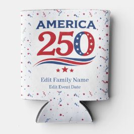 America 250: Personalized Family Reunion Party  缶クーラー