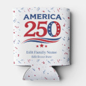 America 250: Personalized Family Reunion Party  缶クーラー (裏面)