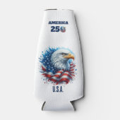 AMERICA 250 Personalized U.S.A. with Eagle ボトルクーラー (正面)