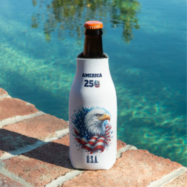 AMERICA 250 Personalized U.S.A. with Eagle ボトルクーラー