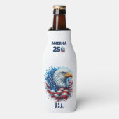 AMERICA 250 Personalized U.S.A. with Eagle ボトルクーラー (ボトル正面)