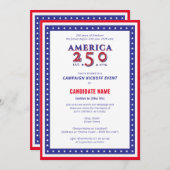 America 250 Political Candidate Campaign Kickoff 招待状 (正面/裏面)