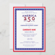 America 250 Political Candidate Campaign Kickoff