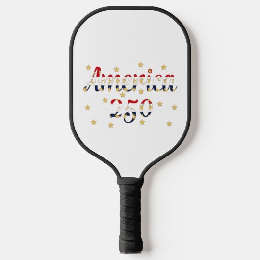 America 250 red white blue gold Pickleball Paddle ピックルボールラケット (正面)