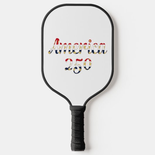 America 250 red white blue gold Pickleball Paddle ピックルボールラケット (正面)