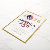 America 250 Semiquincentennial 2026 4th of July 箔シーズンカード (回転した状態)