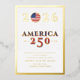 America 250 Semiquincentennial 2026 July 4th 箔シーズンカード