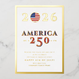 America 250 Semiquincentennial 2026 July 4th 箔シーズンカード
