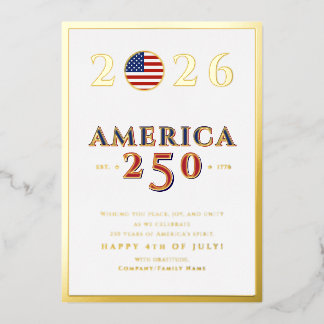 America 250 Semiquincentennial 2026 July 4th 箔シーズンカード