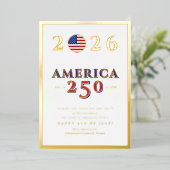 America 250 Semiquincentennial 2026 July 4th 箔シーズンカード (立ち正面)