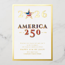 America 250 Semiquincentennial 2026 July 4th Star 箔シーズンカード