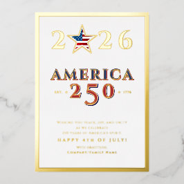 America 250 Semiquincentennial 2026 July 4th Star 箔シーズンカード