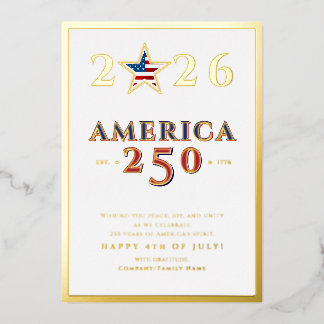 America 250 Semiquincentennial 2026 July 4th Star 箔シーズンカード