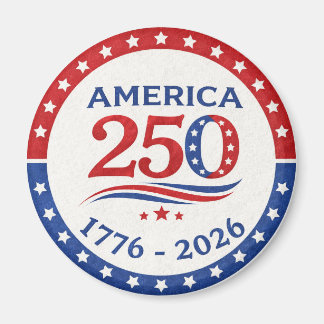 America 250 Semiquincentennial Patriotic Logo 1776 マグネット