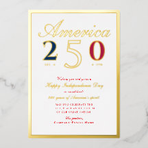 America 250 Semiquincentennial Patriotic Red