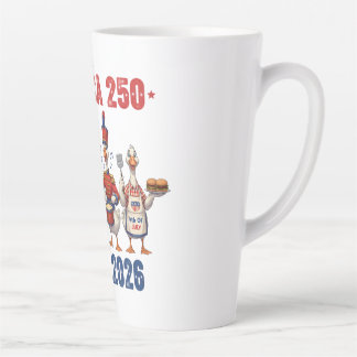 America 250 Silly Geese Funny Patriotic Coffee Mug カフェラテマグ