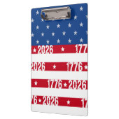 America 250 Stars & Stripes 1776 2026 Lettering クリップボード (左)