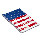 America 250 Stars & Stripes 1776 2026 Lettering ノートブック (右側)