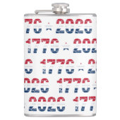 America 250 Stars & Stripes 1776 2026 Lettering フラスク (正面)