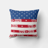 America 250 Stars & Stripes 1776 2026 Numbers クッション (裏面)
