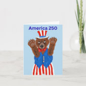  America 250 Uncle Sam Bear  招待状 (正面)