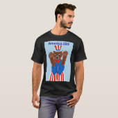  America 250 Uncle Sam Bear  Tシャツ (正面フル)
