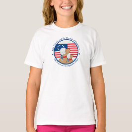 America 250 Year Founding Fathers Sh Sleeve Girls Tシャツ