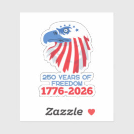  America 250 Years 1776 2026 250th Anniversary シール