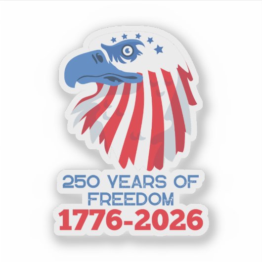  America 250 Years 1776 2026 250th Anniversary シール (正面)