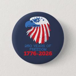  America 250 Years 1776 2026 250th Anniversary 缶バッジ