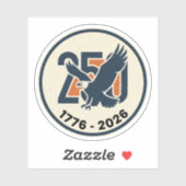 America 250 Years 1776 2026 Eagle シール (シート)