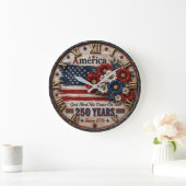 America 250 Years  1776 Anniversary ラージ壁時計 (ホーム)