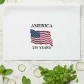 America 250 Years Flag キッチンタオル (折り畳み)
