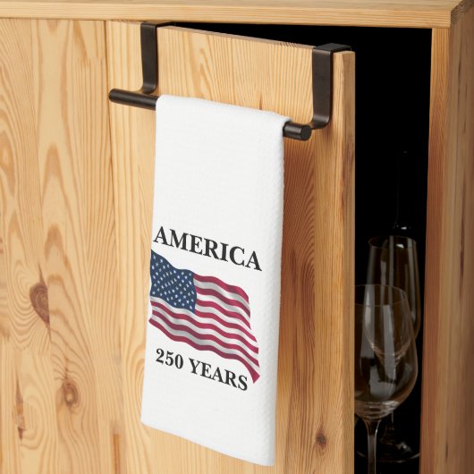 America 250 Years Flag キッチンタオル (三つ折り)