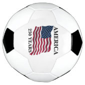 America 250 Years Flag サッカーボール (回転)