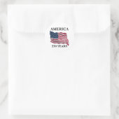 America 250 Years Flag ラウンドシール (バッグ)