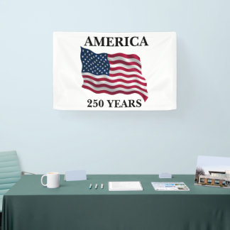 America 250 Years Flag 横断幕
