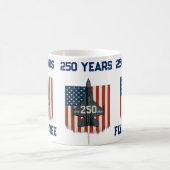 America 250 Years Flying Free Jet - 1776-2026 コーヒーマグカップ (中央)