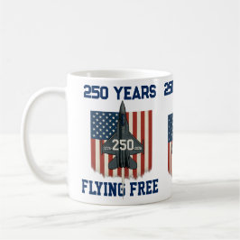 America 250 Years Flying Free Jet - 1776-2026  コーヒーマグカップ
